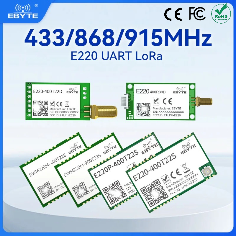 433Mhz Receiver Module - وحدة LoRa طراز LLCC68 بتقنية UART،
