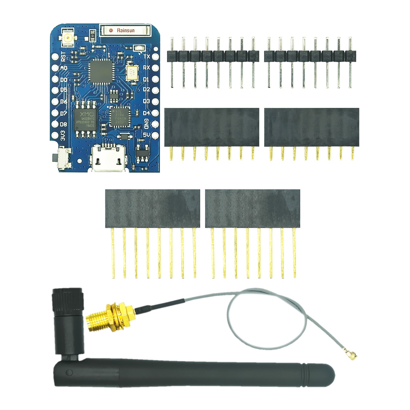 Esp8266 Nodemcu Board - WEMOS-موصل هوائي خارجي ، لوحة تطوير