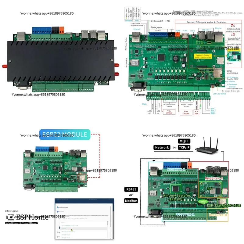Diy Home Automation Server - وحدة تحكم ذكية KC868-Server مع إيثرنت
