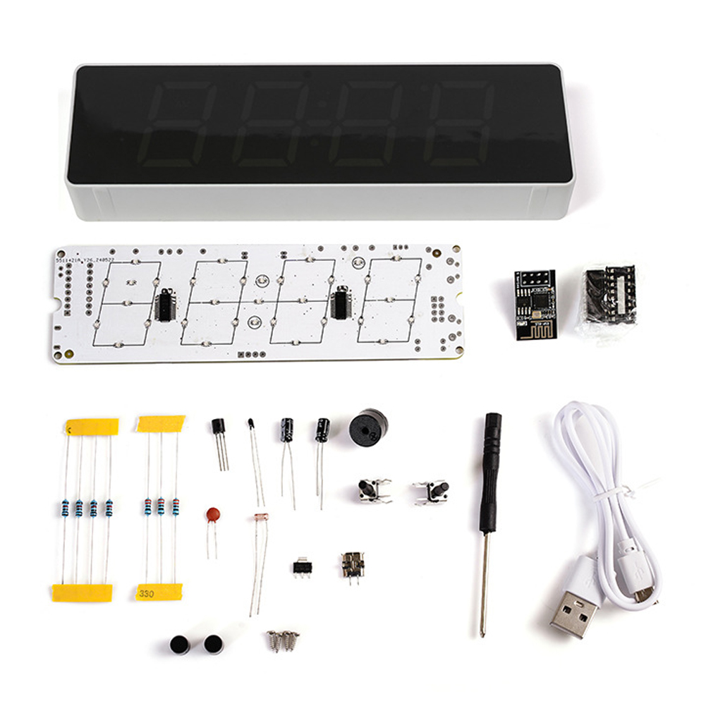 Home Automation Diy - مجموعة ساعة إلكترونية ذكية واي فاي