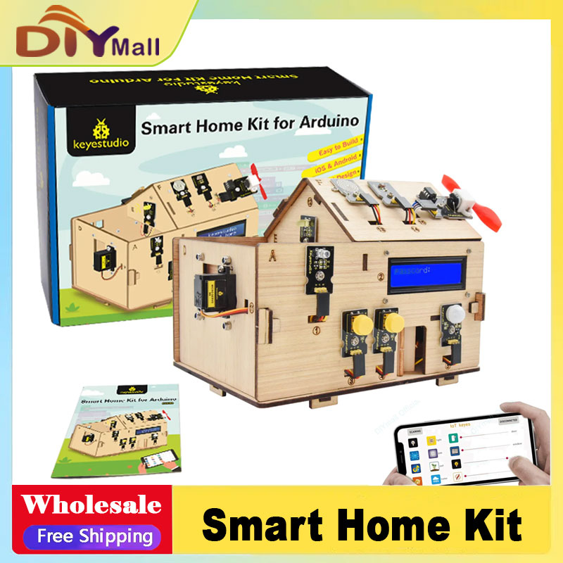 Smart Home Automation Diy - Keyestudio Smart IoT Home Kit مع