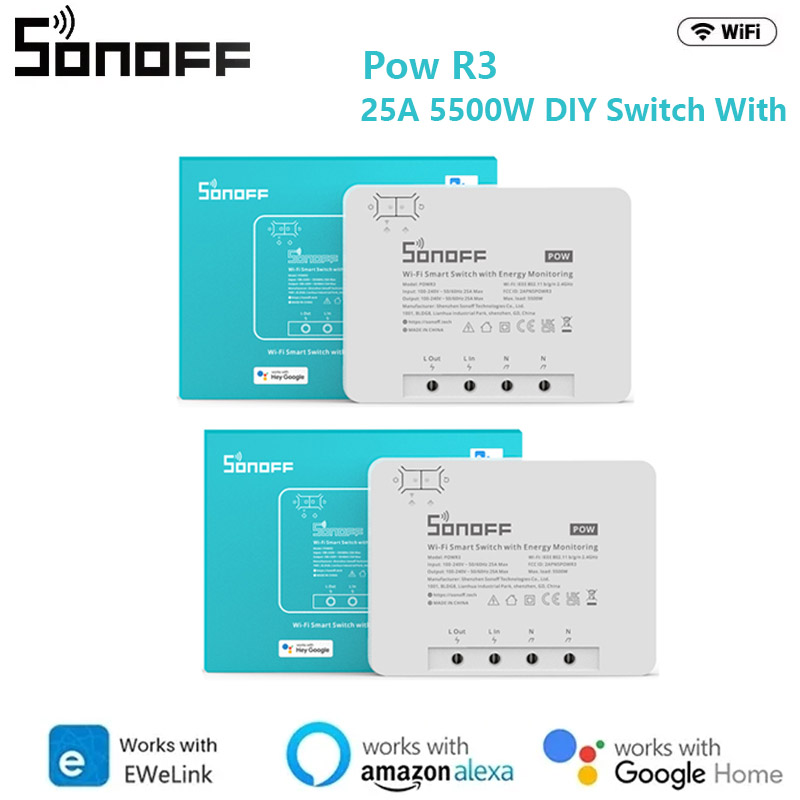 Sonoff Basic Switch - SONOFF POW POWR3/Powr316/POWR316D 16A مفتاح عداد