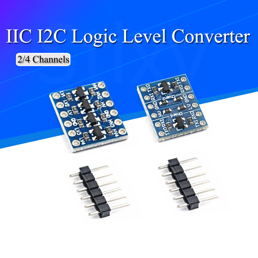 Level Shifter 3.3V - 10 قطعة 2/4 قنوات IIC I2C