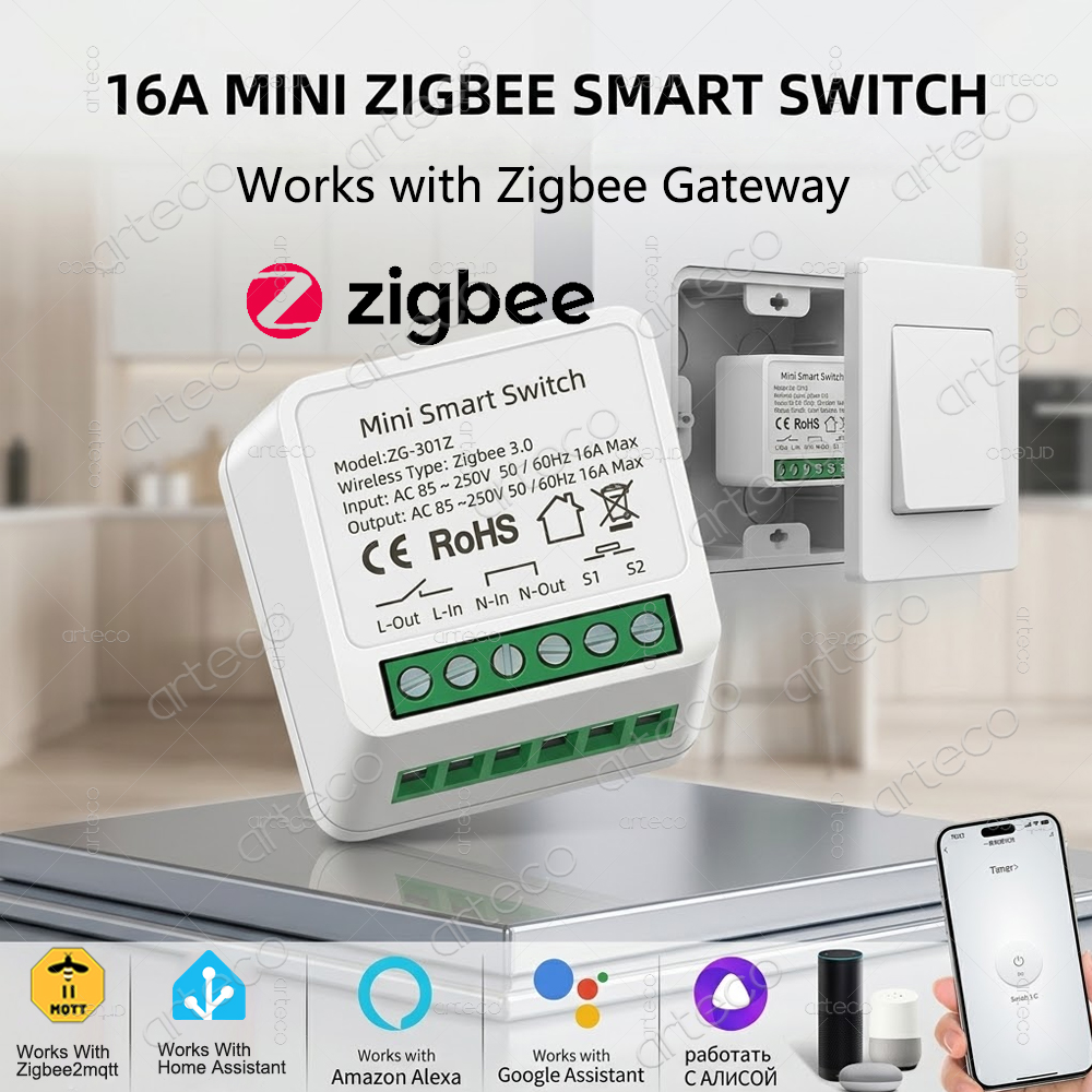 Diy Home Automation Hub - مفتاح ذكي صغير بتقنية Zigbee 3.0