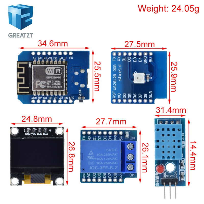 WeMos D1 Mini ESP8266 ESP-12F  - مراجعة Esp8266 Nodemcu Board وسعره