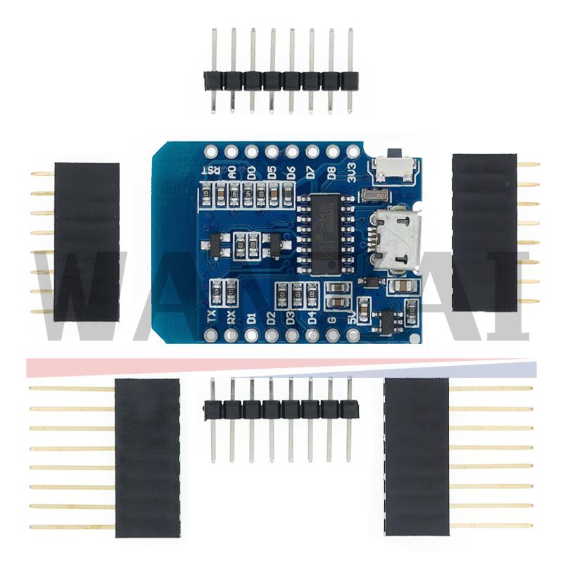 WeMos D1 Mini Pro V3.0.0 بايت  - مراجعة Esp8266 Nodemcu Board وسعره