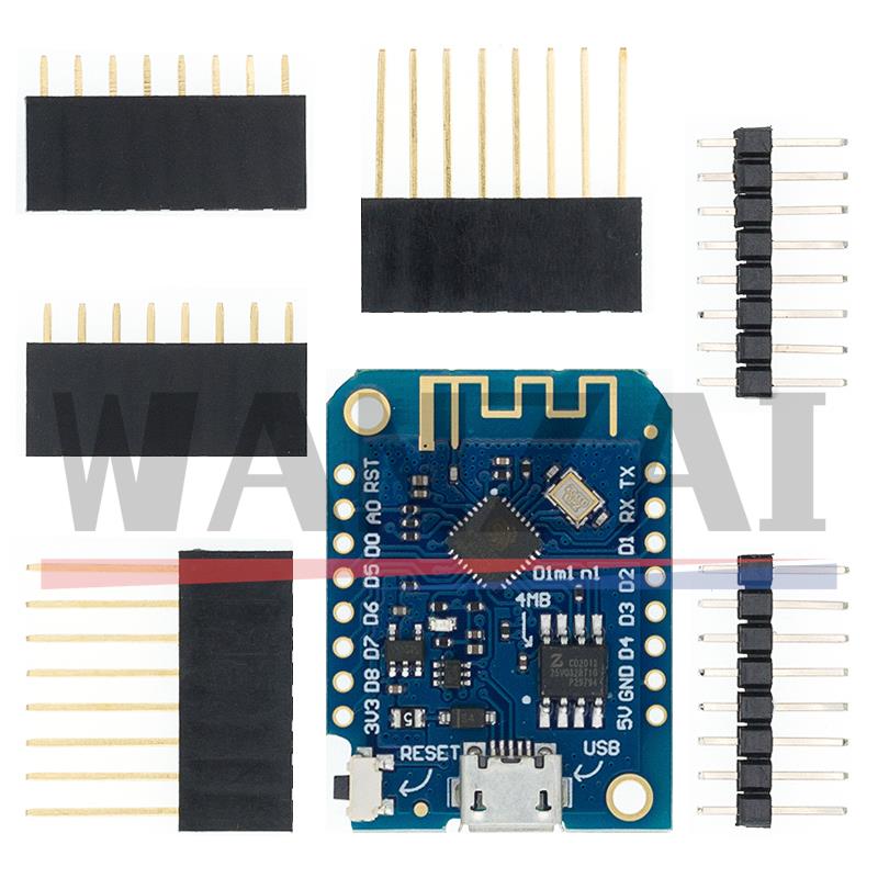 WeMos D1 Mini Pro V3.0.0 بايت  - مراجعة Esp8266 Nodemcu Board وسعره