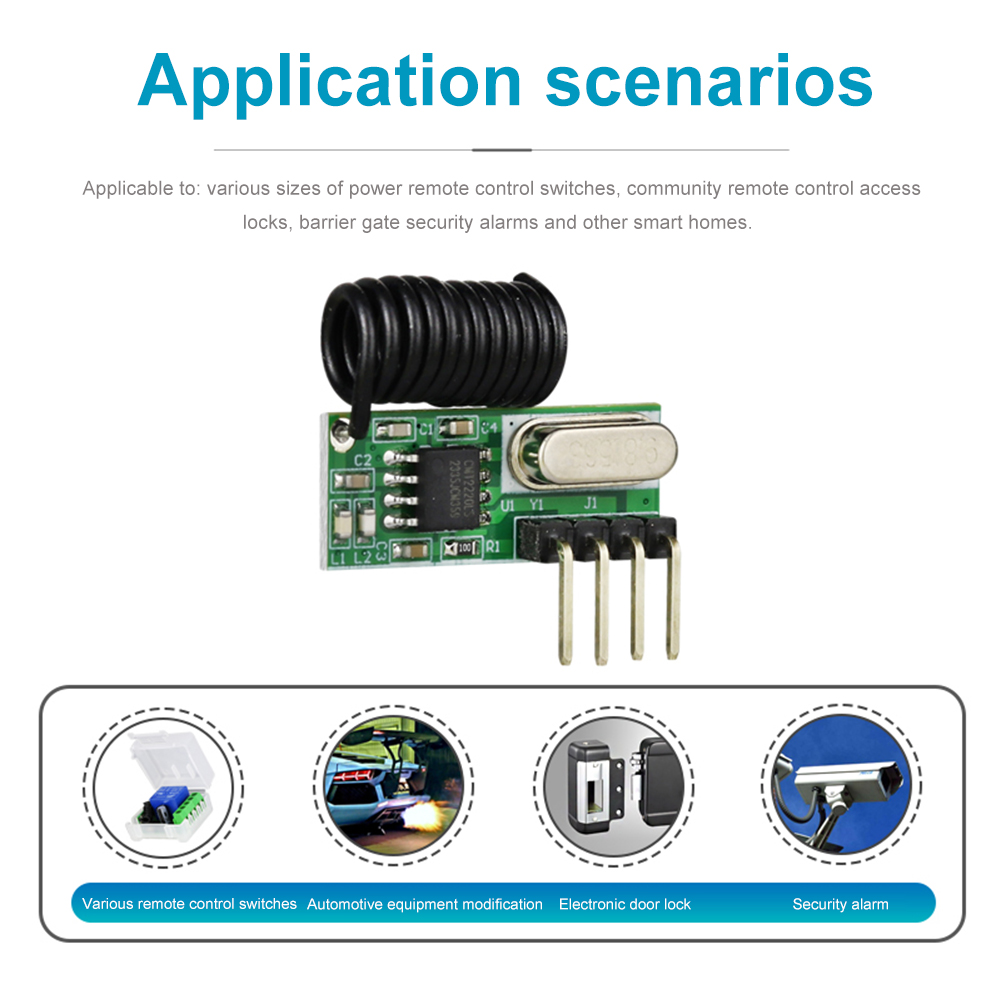 وحدة استقبال لاسلكية RF بتردد  - مراجعة 433Mhz Receiver Module وسعره