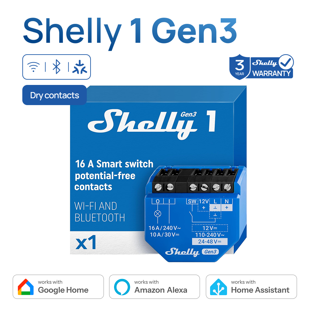 شيلي 1 جين 3 مفتاح ذكي باتصال  - مراجعة Shelly Relay Module وسعره