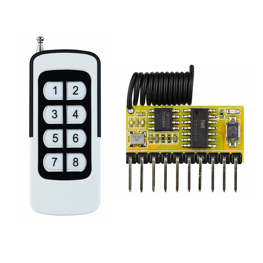 433 ميجا هرتز DC3V ~ 5 فولت 8C - مراجعة 433Mhz Receiver Module وسعره