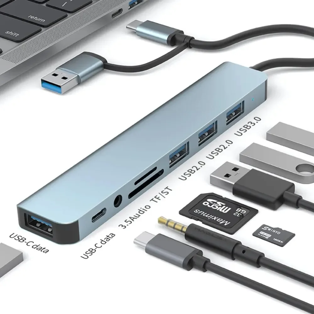 8 في 2 USB-C Hub مع 3.0 SD/TF  - مراجعة Home Assistant Sd وسعره