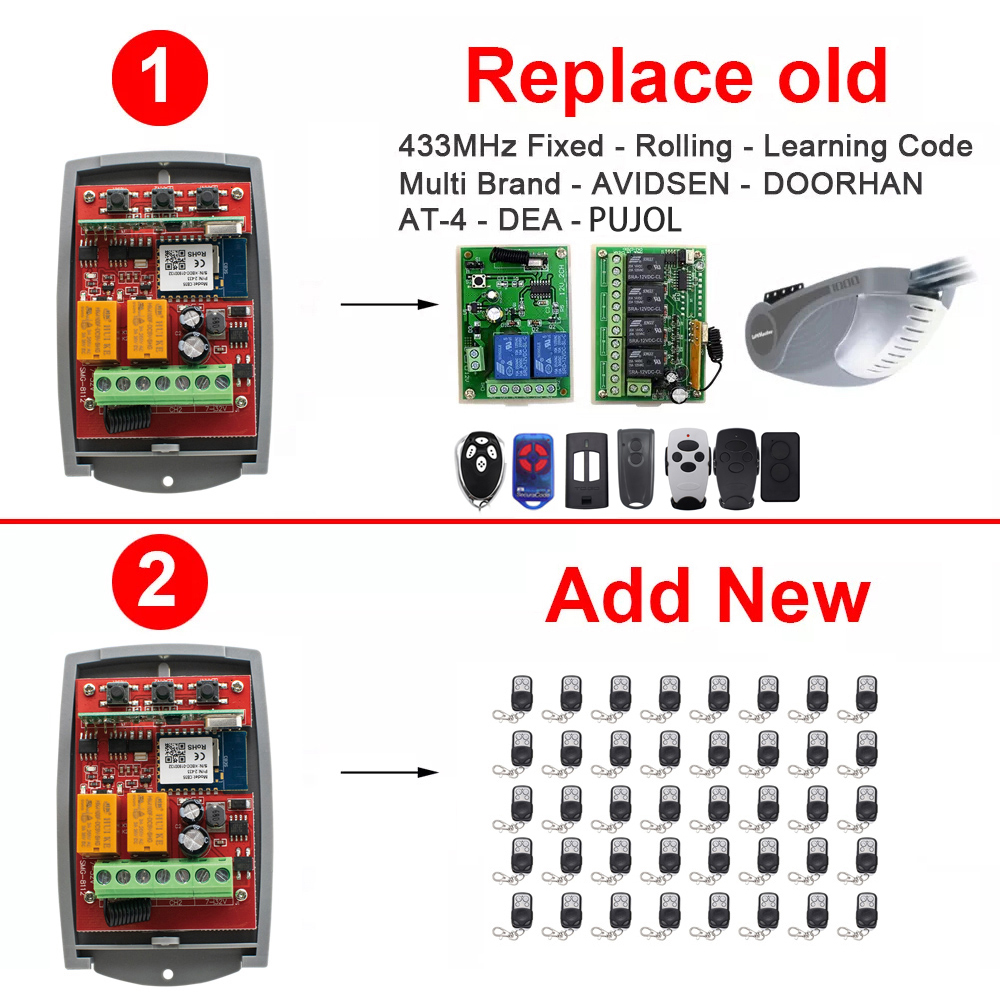 لاسلكي السيارات بوابة التحكم ، - مراجعة 433Mhz Receiver Module وسعره