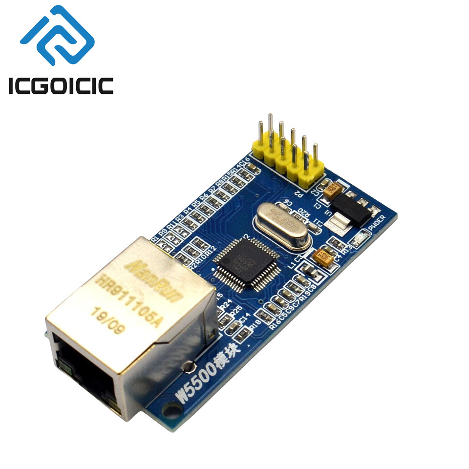 وحدة إيثرنت W5500 - TCP/IP بسل - مراجعة Ethernet Module W5500 وسعره