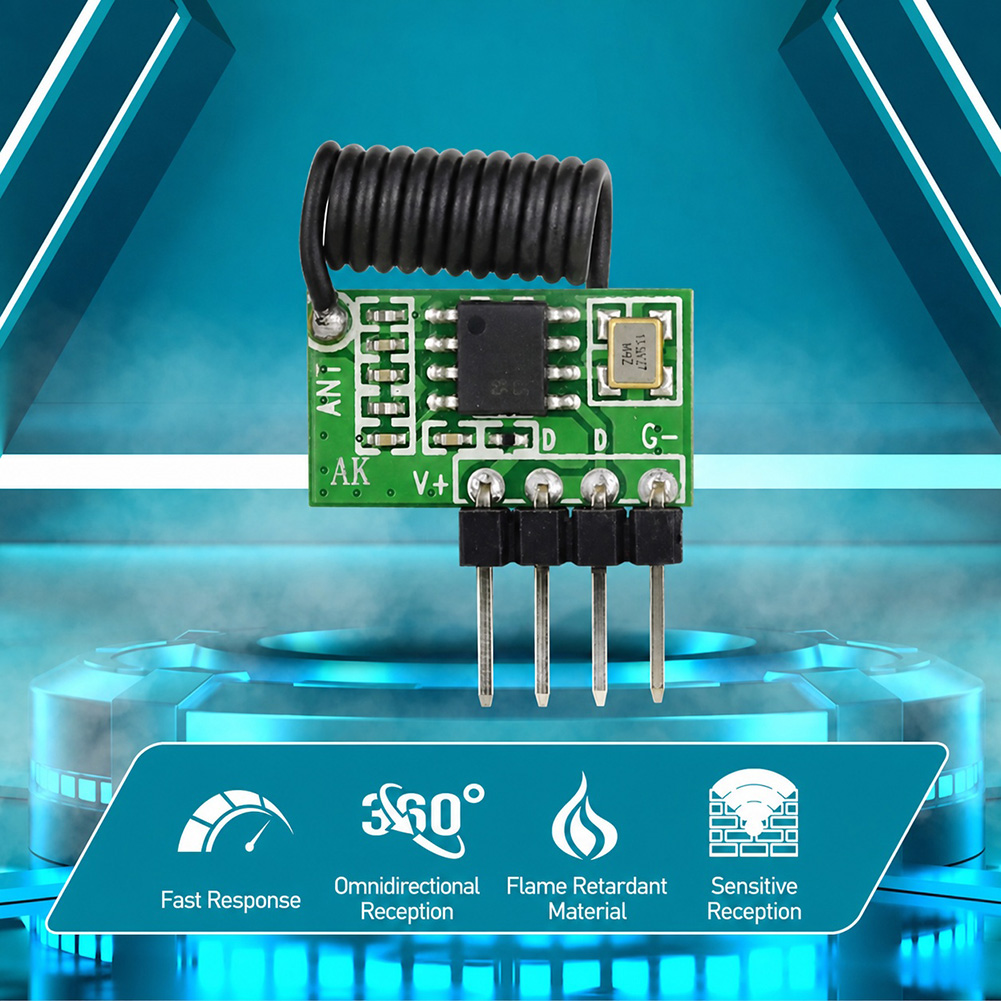 وحدة استقبال RF سوبرهيتودرين 3 - مراجعة 433Mhz Receiver Module وسعره