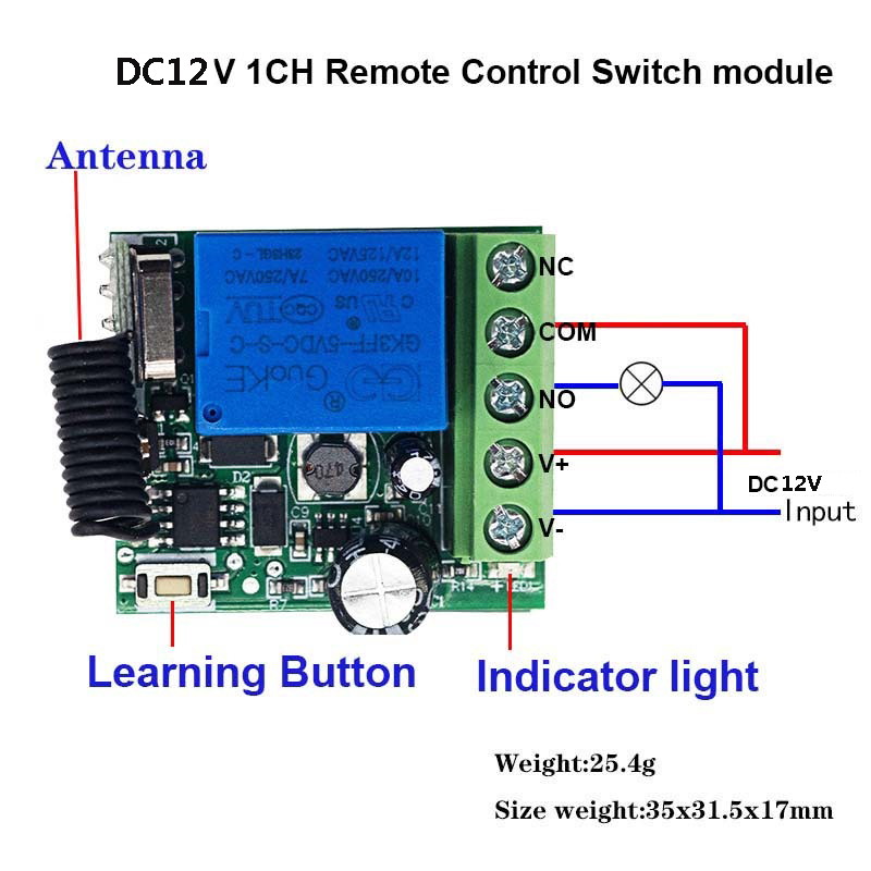 وحدة استقبال ريلاي 10 أمبير تي - مراجعة 433Mhz Receiver Module وسعره