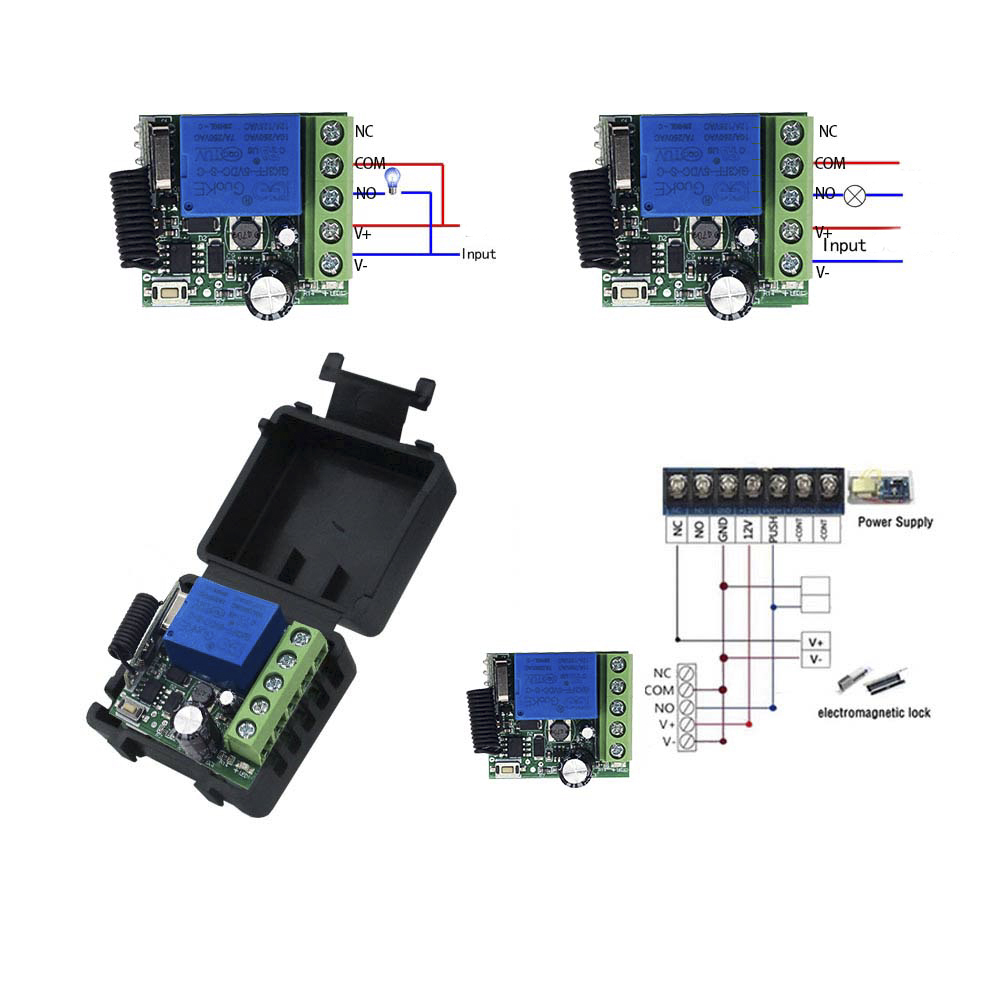 وحدة استقبال ريلاي 10 أمبير تي - مراجعة 433Mhz Receiver Module وسعره