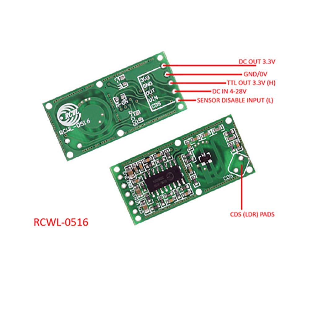 5 قطعة RCWL-0516 مستشعر كشف ال - مراجعة Esp8266 Nodemcu Board وسعره