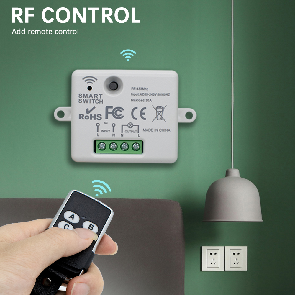 مفتاح تحكم عن بعد لاسلكي 220 ف - مراجعة 433Mhz Receiver Module وسعره