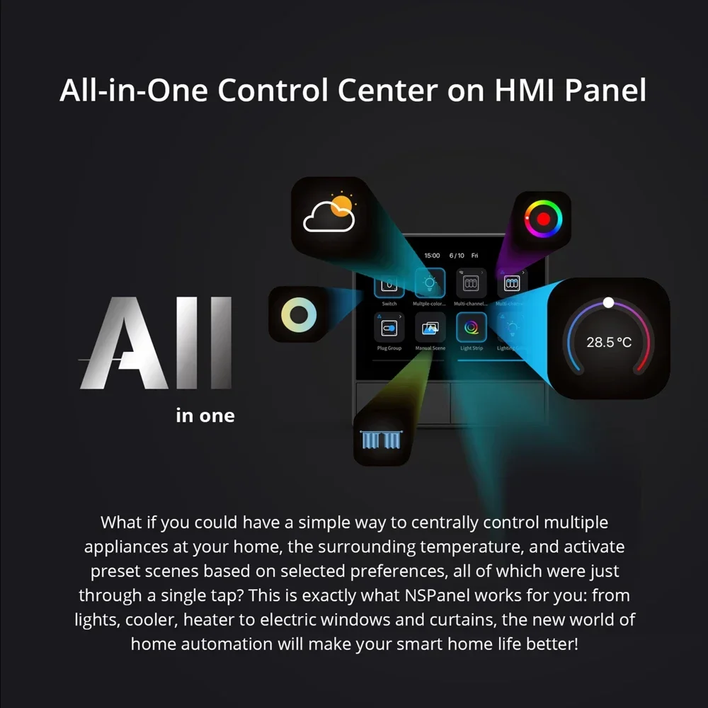 مفتاح حائط ذكي للتحكم بالمشاهد - مراجعة Home Automation Panel Diy وسعره