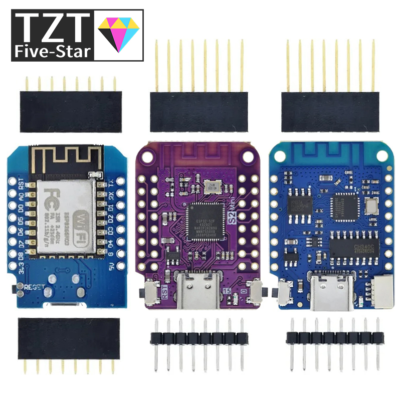 WeMos D1 Mini Pro V3.0 NodeMcu - مراجعة Esp8266 Nodemcu Board وسعره